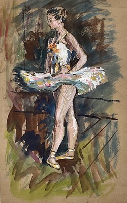 Lot 1172 - *Rowland Suddaby (1912-1972) watercolour, Ballerina, 50cm x 31cm, and another by the same hand
