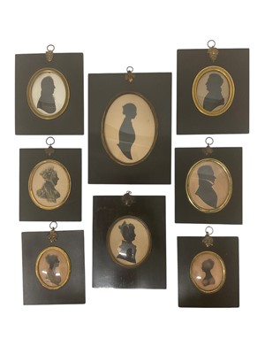 Lot 828 - John Miers Regency portrait miniature silhouette of a gentleman