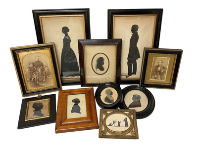 Lot 831 - Good collection of 19th century silhouettes