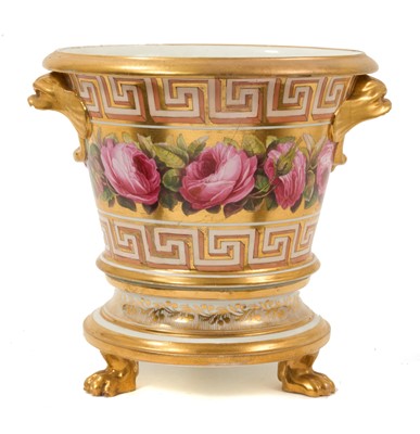 Lot 116 - Coalport large jardinière and stand, circa 1800-10