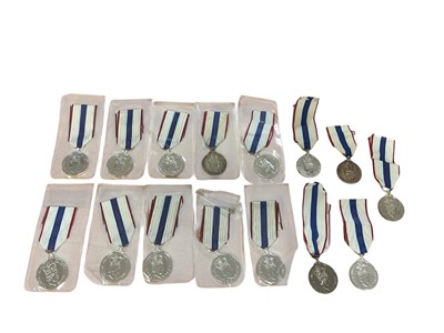 Lot 75 - Collection of fifteen replica / copy Elizabeth II 1977 Silver Jubilee medals, (15).
