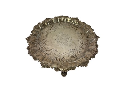Lot 312 - Early George III silver salver