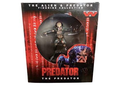 Lot 1771 - Eaglemoss The Alien & Predator Figurines Collection including Predator, Berserker Predator, Hunter Predator, Masked Predator, Falconer Predator & Cloaked Predator, all in boxes (6...