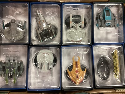 Lot 1786 - CBS Studios Eaglemoss Star Trek Collector's model space craft including Saber Class 0913-AD, SS Conestoga 468-A/ACheyenne Class 0510-A/A, Alice 2206-A/A, Vaaduar Fighter 9000-A/A, USS Antares 61...