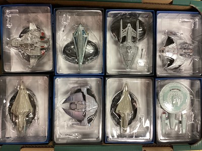 Lot 1787 - CBS Studios Eaglemoss Star Trek Collector's model space craft including Maquis Raider 0446-A/H, Tholian Webspinner (2152) 1920-A/H, USS Prometheus NX-59650 0469-A/Q, Jem'Hadar Attack Cruiser 174...