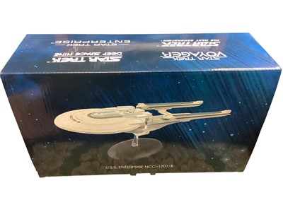 Lot 1788 - CBS Studios Eaglemoss Star Trek XL Collector's models including USS Enterprise NCC-1701-B, Klingon Battle Cruiser (2009 Movie) and USS Reliant NCC-1864, all boxed (3)