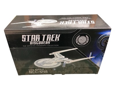 Lot 1796 - CBS Studios Eaglemoss Star Trek Discovery The Official Starships Collection Collector's models including USS Kerala NCC-1255 2102-A/A, USS Europa NCC-16484931-A/A, Klingon D7-Class Battle Cruise...