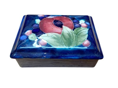 Lot 2203 - Moorcroft pottery trinket box
