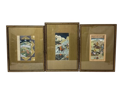 Lot 809 - Three 19th century Indo-Persian manuscript leaves