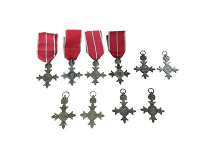 Lot 102 - Collection of ten replica / copy M.B.E. medals, (10).