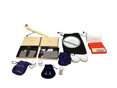 Lot 3131 - Group of Concorde memorabilia to include two Links of London luggage tags and key ring (with original boxes).