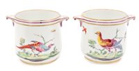 Lot 3 - Pair unusual 18th century Chelsea miniature...