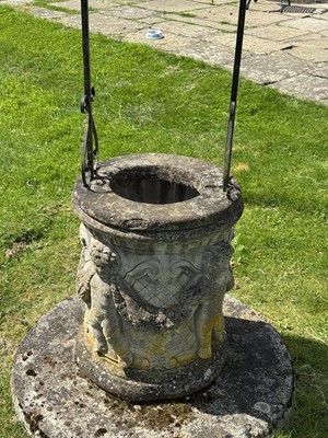Lot 1467 - Composition garden wishing well