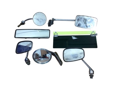 Lot 33 - Collection of various accessory wing mirrors and sunshades (1 box).