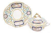 Lot 7 - 19th century French Sèvres porcelain tureen,...