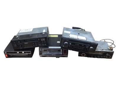 Lot 80 - Collection of car radios (2 boxes).