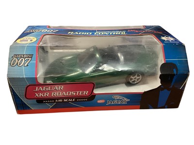 Lot 1827 - James Bond 007 Die Another Day 40th Anniversary 1:18 scale movie vehicles including Aston Martin V12 Vanquish 10011, Ford Thunderbird 10013 and Jaguar XKR Roadster 10012, plus Radio Controlled 1...