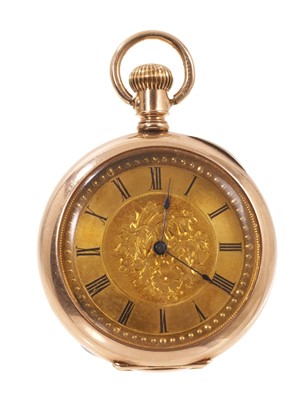 Lot 555 - Late 19th century American Waltham gold fob watch