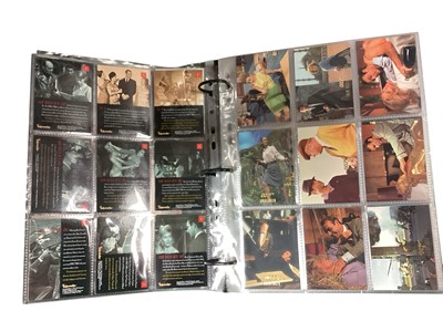 Lot 1118 - James Bond 007 40th Anniversary Trading Cards and other general sets including Extras, Bond Villains, Classic Screen Shots etc. (3 folders)