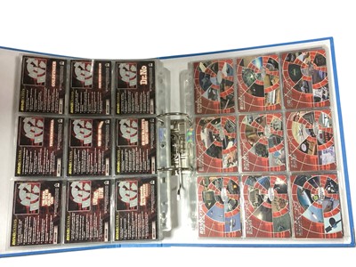Lot 1118 - James Bond 007 40th Anniversary Trading Cards and other general sets including Extras, Bond Villains, Classic Screen Shots etc. (3 folders)