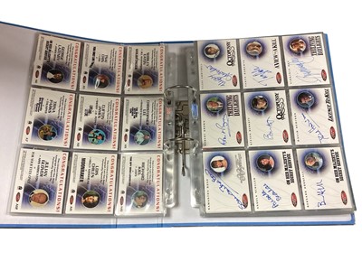 Lot 1118 - James Bond 007 40th Anniversary Trading Cards and other general sets including Extras, Bond Villains, Classic Screen Shots etc. (3 folders)