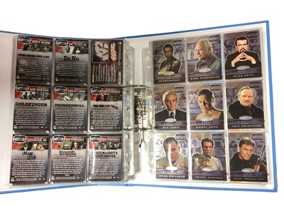 Lot 1118 - James Bond 007 40th Anniversary Trading Cards and other general sets including Extras, Bond Villains, Classic Screen Shots etc. (3 folders)