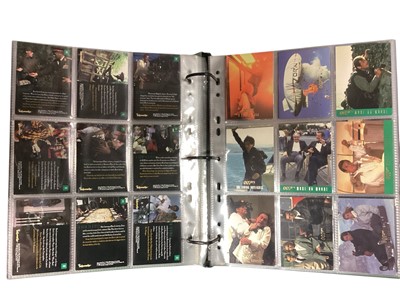 Lot 1118 - James Bond 007 40th Anniversary Trading Cards and other general sets including Extras, Bond Villains, Classic Screen Shots etc. (3 folders)