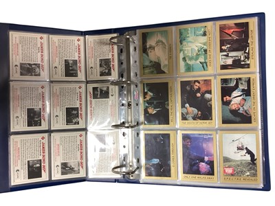 Lot 1118 - James Bond 007 40th Anniversary Trading Cards and other general sets including Extras, Bond Villains, Classic Screen Shots etc. (3 folders)