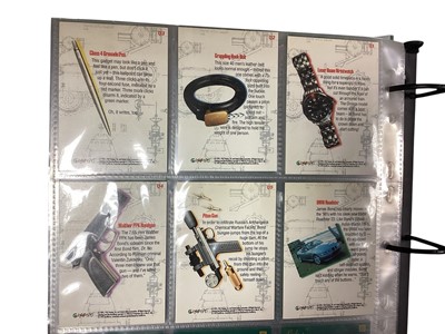 Lot 1118 - James Bond 007 40th Anniversary Trading Cards and other general sets including Extras, Bond Villains, Classic Screen Shots etc. (3 folders)