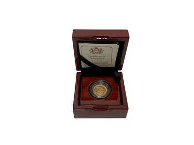 Lot 402 - G.B. - Royal Mint gold proof Piedfort Sovereign 2017 (N.B. Cased with Certificate of Authenticity) (1 coin)