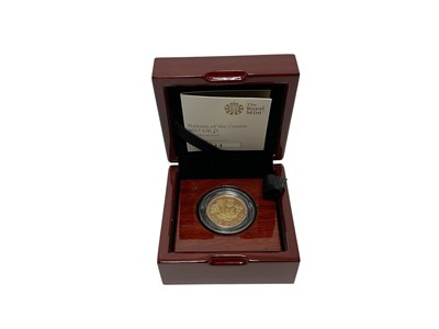 Lot 404 - G.B. - Royal Mint gold proof Nations of The Crown £1 coin (N.B. Wt. 17.72gms, 22ct, cased with Certificate of Authenticity) (1 coin)