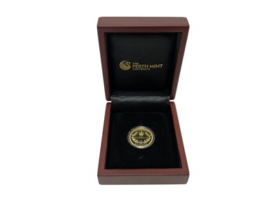 Lot 407 - Australia - Perth Mint gold proof Sovereign 2018 (N.B. Cased with Certificate of Authenticity) (1 coin)
