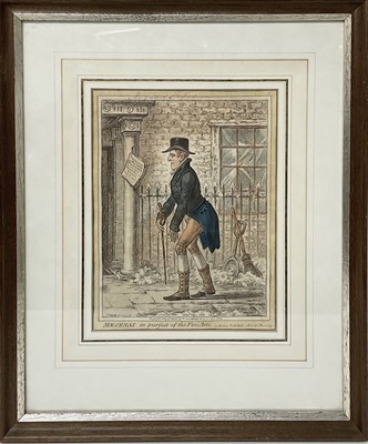 Lot 813 - James Gillray (British 1757-1815), etching with hand-colouring