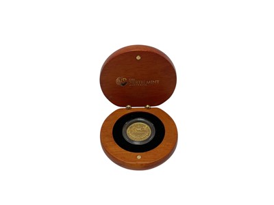 Lot 427 - Australia - Perth Mint gold proof 22ct Half Sovereign coin (Wt. 3.994gms) 2016 (N.B. Cased with Certificate of Authenticity) (1 coin)