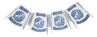 Lot 28 - Set of four 18th century Caughley blue and...