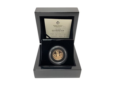 Lot 451 - St Helena - Gold proof Sovereign 'The East India Company' 2022 (N.B. Boxed with Certificate of Authenticity) (1 coin)