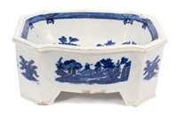 Lot 30 - Rare early 19th century blue and white dog...