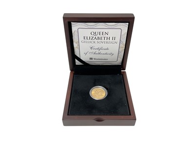 Lot 443 - G.B. - Gold Sovereign Elizabeth II 1966 AU (N.B. Cased with Certificate of Authenticity) (1 coin)