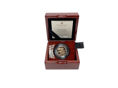 Lot 447 - G.B. - Gold proof Sovereign Elizabeth II 2021 (N.B. Boxed with Certificate of Authenticity) (1 coin)