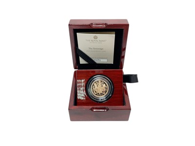 Lot 448 - G.B. - Gold proof Sovereign Elizabeth II 2022 (N.B. Boxed with Certificate of Authenticity) (1 coin)