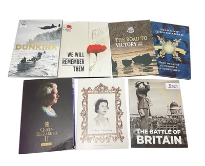 Lot 458 - World - London Mint Office commemorative coin sets each containing a 9 carat gold coin to include 'H.M. Queen Elizabeth II 90th Birthday' 2016, 'Road to Victory' 2016, ' We will Remember Them' 2...