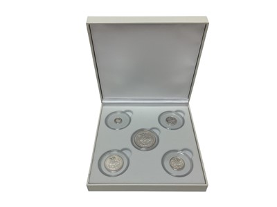 Lot 463 - World - L.M.O mixed silver coin year sets to include Gibraltar .999 silver Sovereign Five Coin sets 2019, 2020, 2021, Tristan Da Cunha proof '300 Years of King Georges' six Crown commemorative...