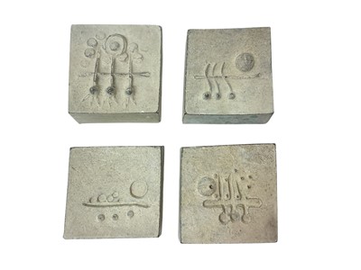 Lot 980 - *Geoffrey Clarke (1924-2014) series of four bronze tablets