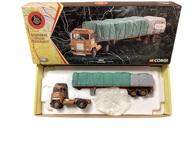 Lot 1839 - Corgi Limited Edition British Road Services 1:50 scale commercial diecast lorries including AEC Mercury Tilt Trailer & Load 22201, BRS (Eastern) Scammell Crusaders Sheeted Flat Trailer CC126...