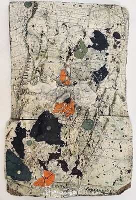 Lot 50 - Jonathan Mess (contemporary) ceramic plaque, 43.5cm x 28.5cm.
