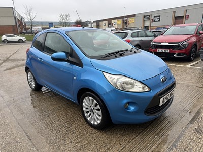 Lot 217 - 2012 Ford Ka 1.2 Zetec, 3dr hatchback, finished in blue, reg. no. AY12 WNC