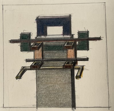 Lot 1289 - Ron Sims (1944-2014) One album of early drawings, sketches and other works on paper, approximately 55 sheets, largest 20cm x 28cm.