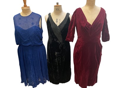 Lot 2504 - Four 1950s evening dresses including one by Rocha Grafton Street Mayfair, one by P A Ber Paris, and one by Marty Modell.