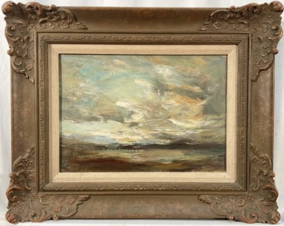 Lot 2 - James Lawton Wingate (1846-1924) oil on canvas, Landscape and clouds, signed, 24cm x 34cm, framed