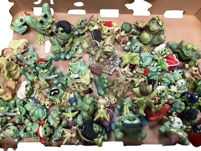 Lot 1861 - Resin dragons & frogs (1 box)